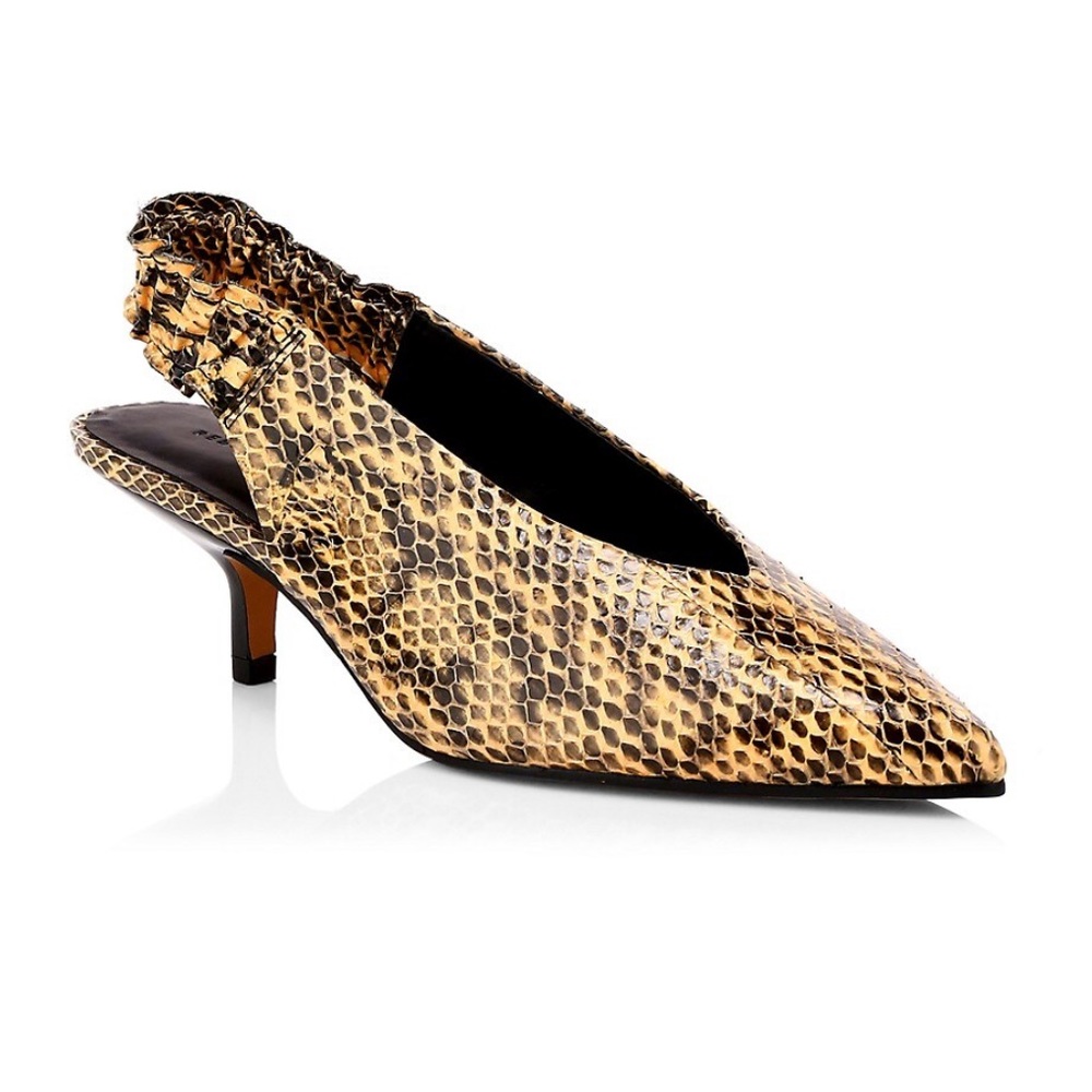 Rebecca Minkoff Damona Too Snakeskin Slingback Pump